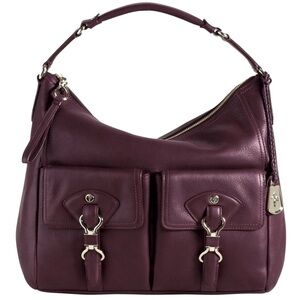 NWT COLE HAAN Avery Small Hobo Leather Bag Oxblood Ludlow St & Dust Bag #B33811